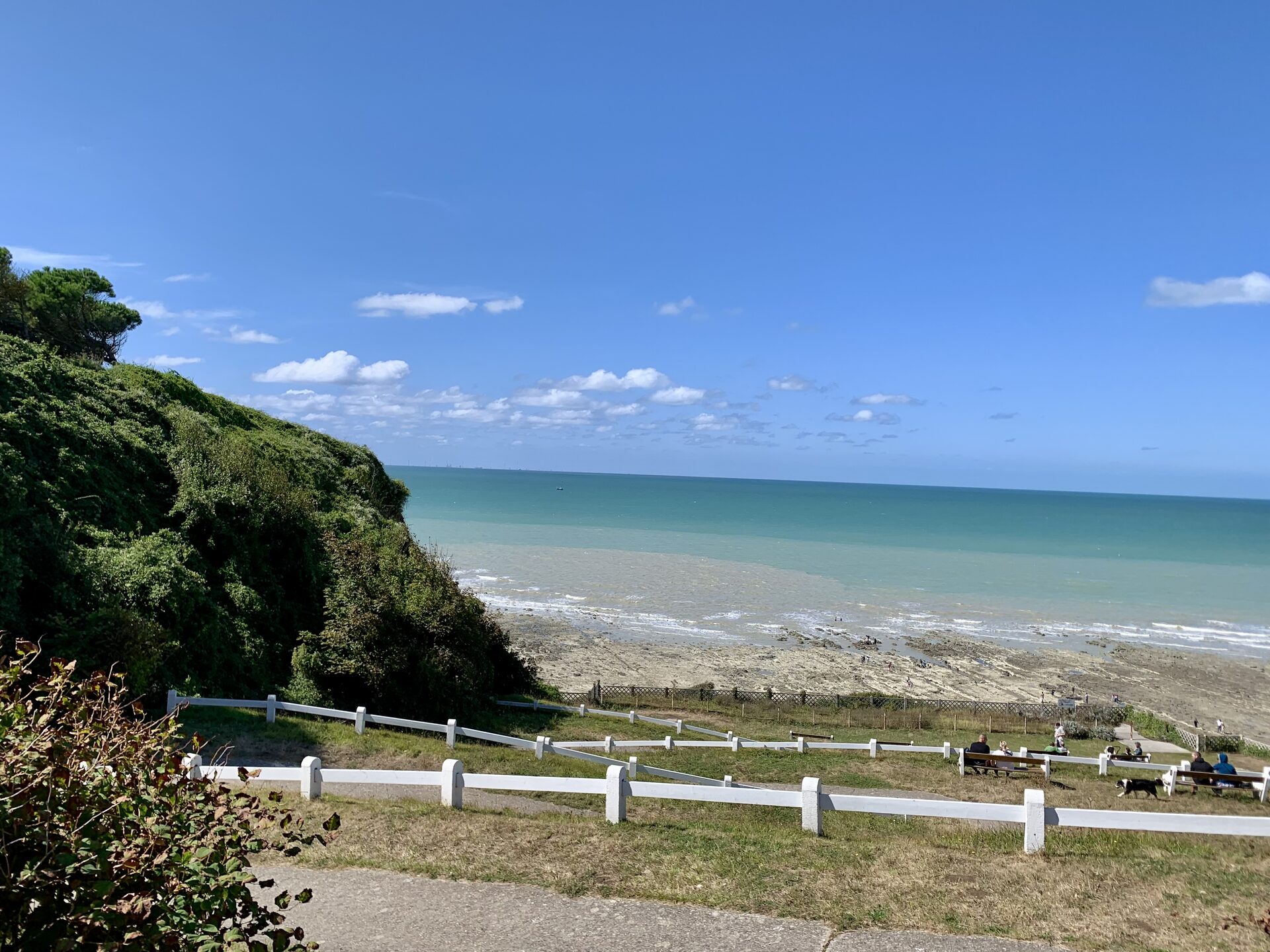La Baie de Somme vue des falaises, à Cayeux-sur-Mer