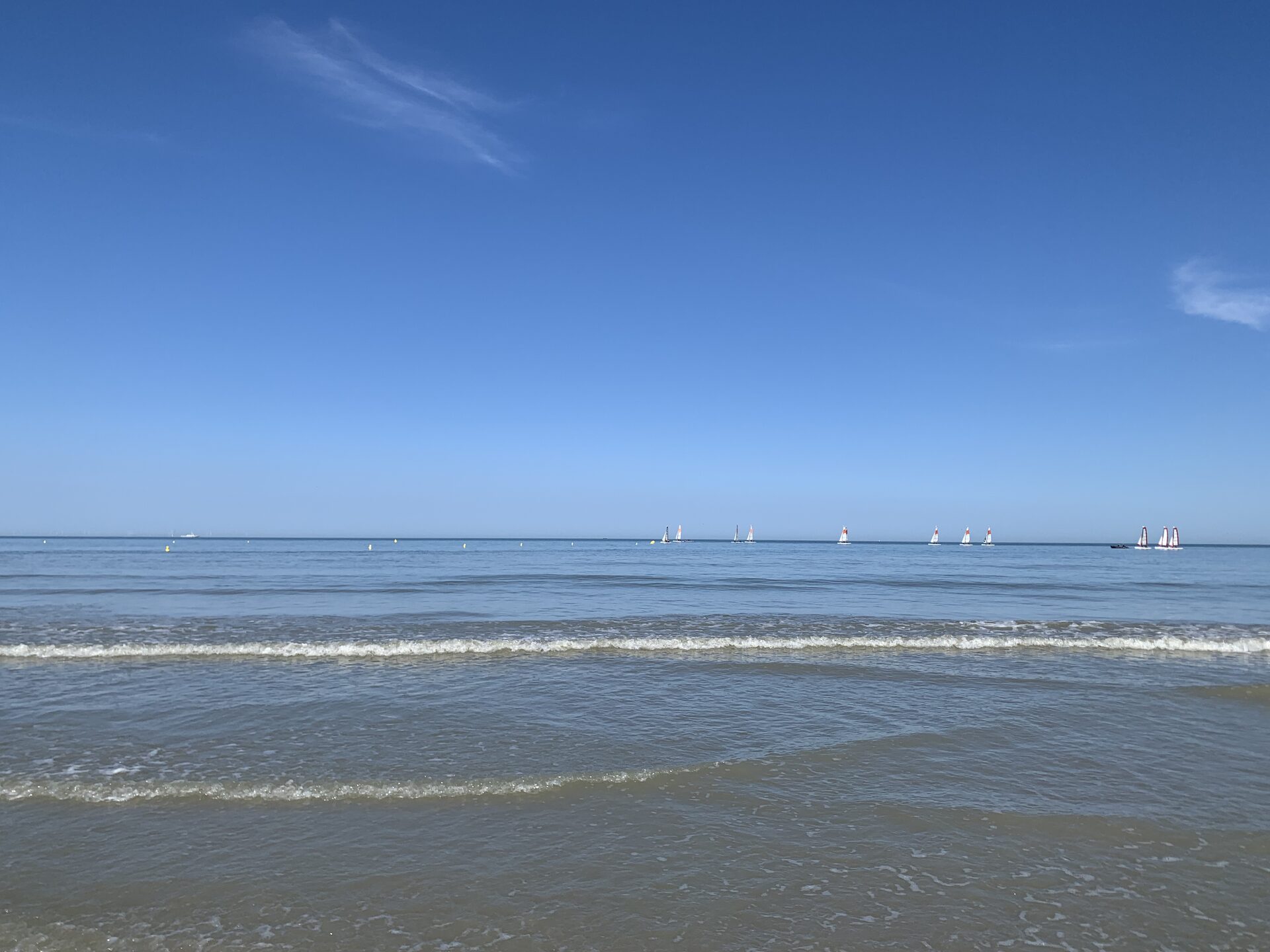 La plage de Cayeux-sur-Mer et ses voiliers